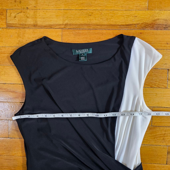 Lauren Ralph Lauren Women's Dress Size 10 Black and White - Picture 4 of 7